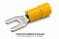 CONECTOR HORQUETA AISLADA - 12-10 AWG AMARILLO 5/16 8MM