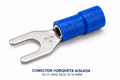 CONECTOR HORQUETA AISLADA - 16-14 AWG AZUL 5/16 8MM