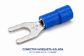 CONECTOR HORQUETA AISLADA - 16-14 AWG AZUL 1/4 6MM