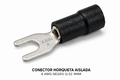 CONECTOR HORQUETA AISLADA - 8 AWG NEGRO 5/32 4MM