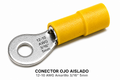CONECTOR OJO AISLADO - 12-10 AWG Amarillo 3/16" 5mm