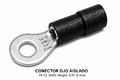 CONECTOR OJO AISLADO - 14-12 AWG negra 1/4" 6 mm