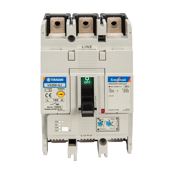 MCCB Termomagnético 3P 250A/1.100 VCA