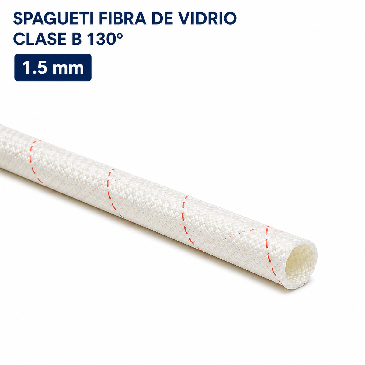SPAGUETI FIBRA DE VIDRIO CLASE B 130° - 1.5mm
