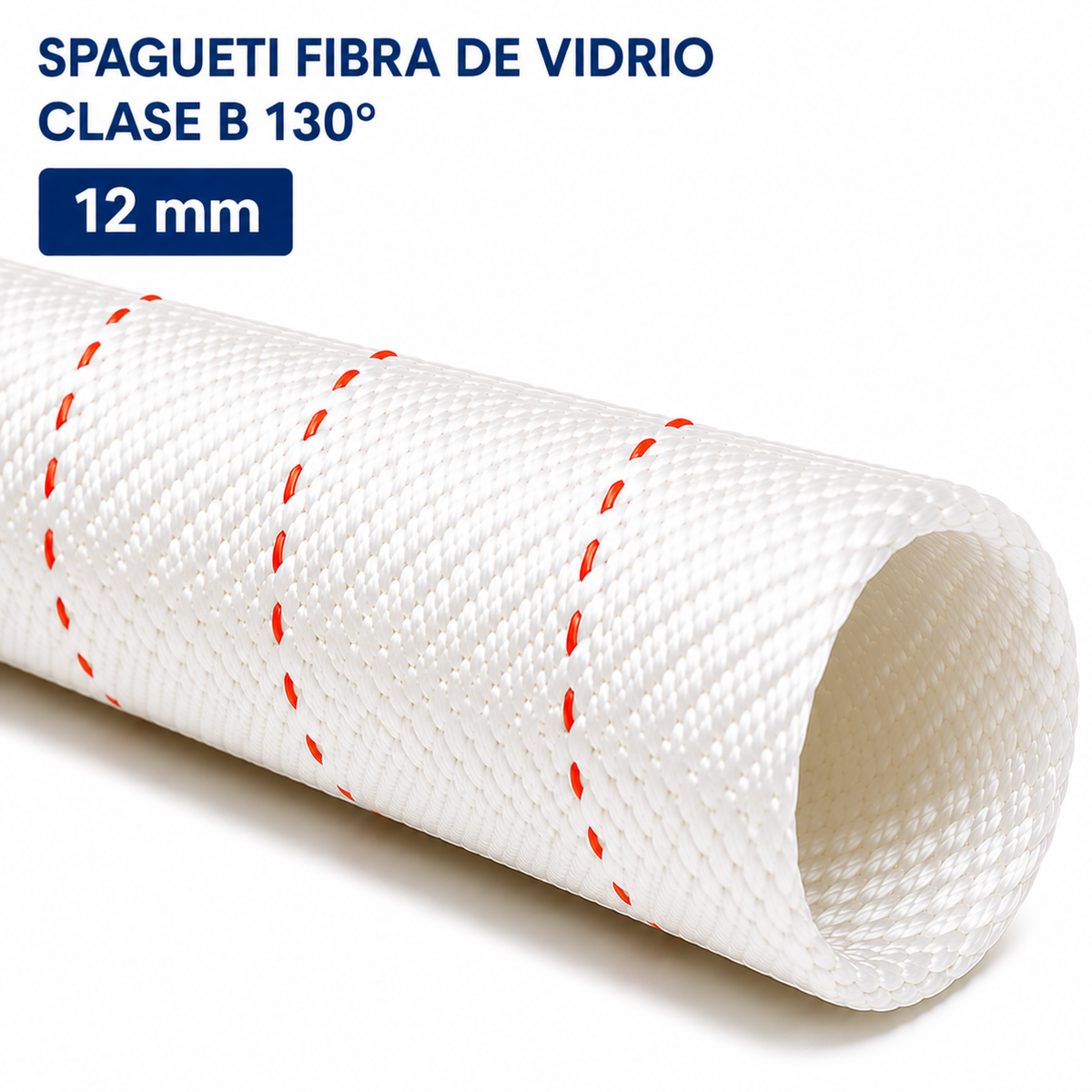 SPAGUETI FIBRA DE VIDRIO CLASE B 130° - 12mm