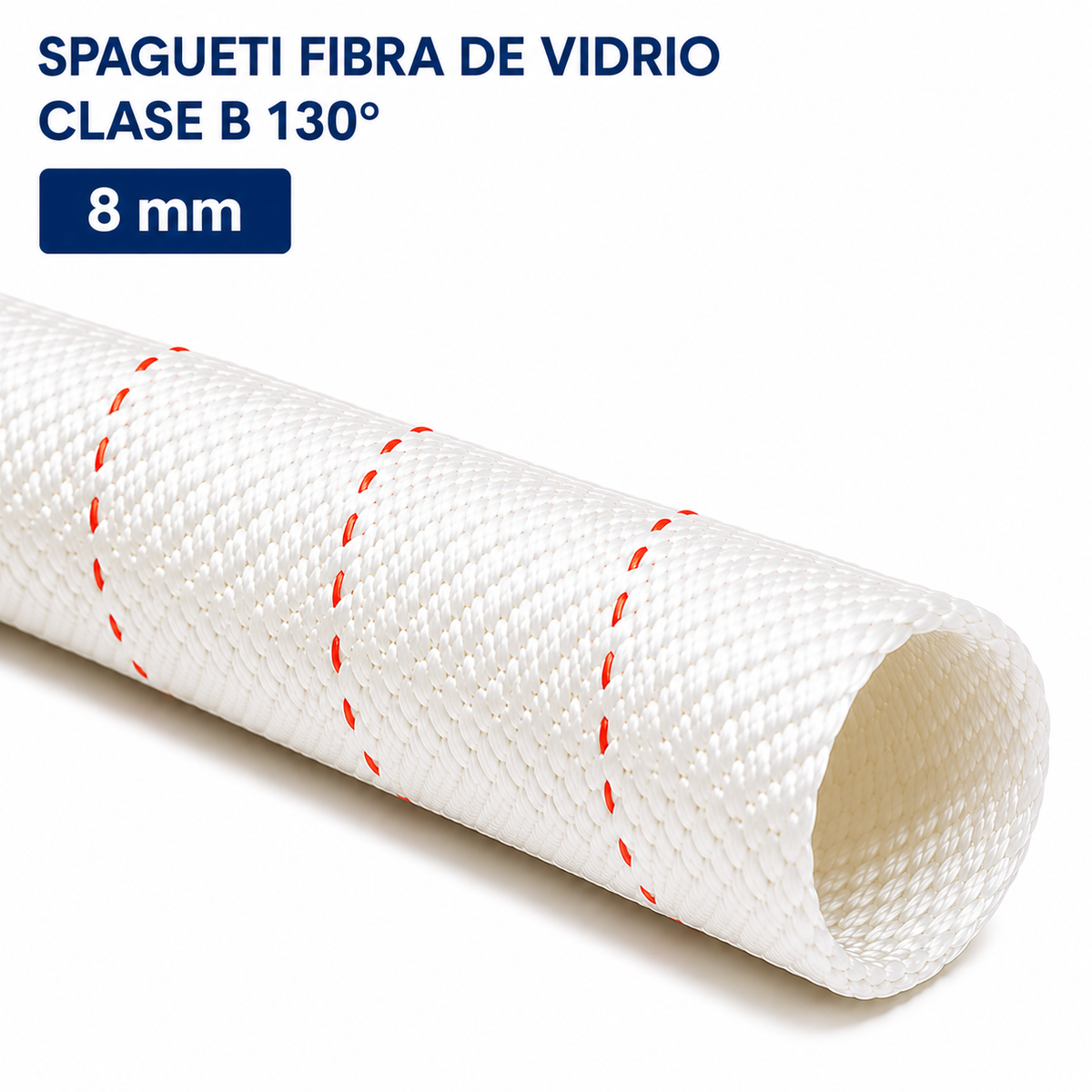 SPAGUETI FIBRA DE VIDRIO CLASE B 130° - 8mm
